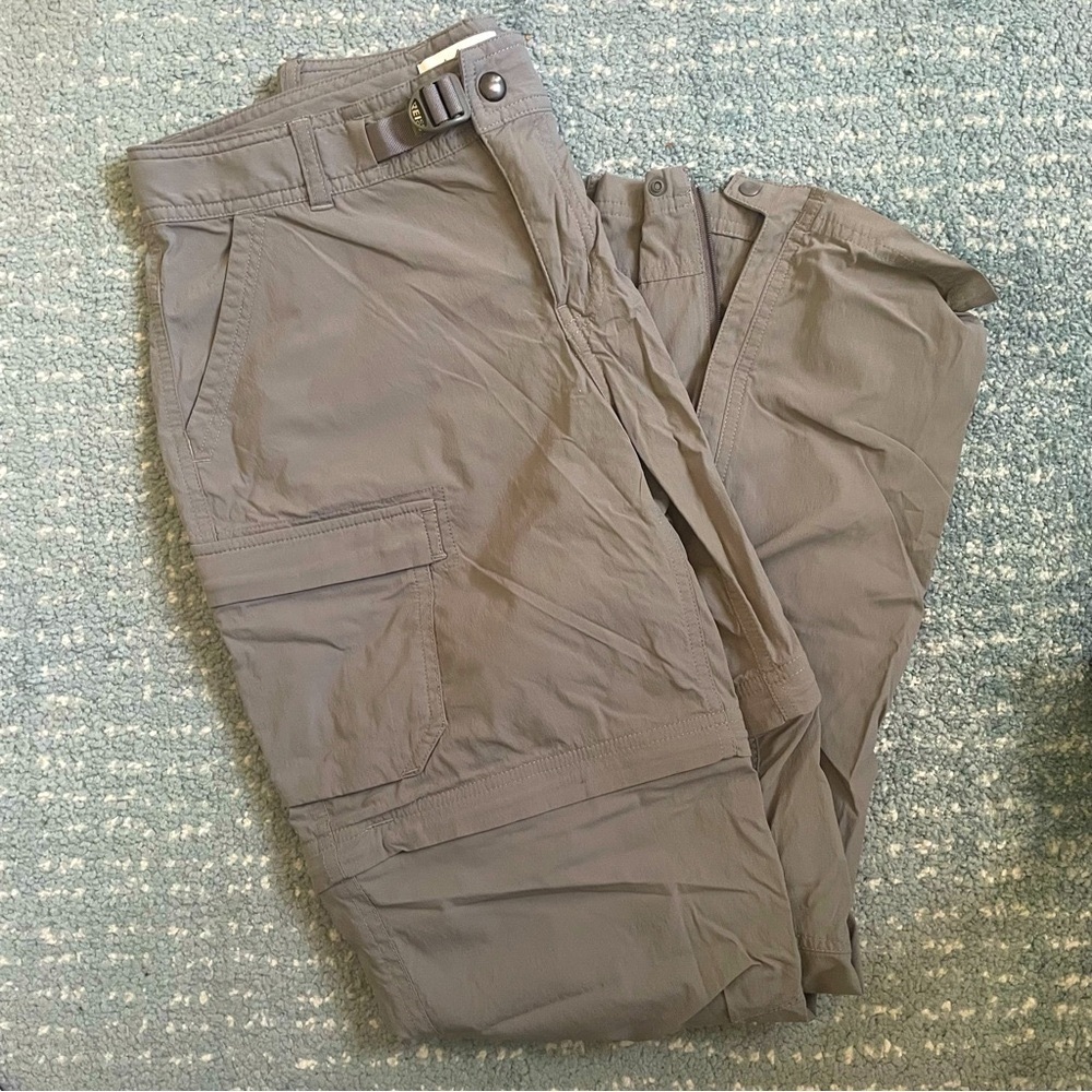 REI Sahara Convertible Hiking Pants Gray - Quiet Shade